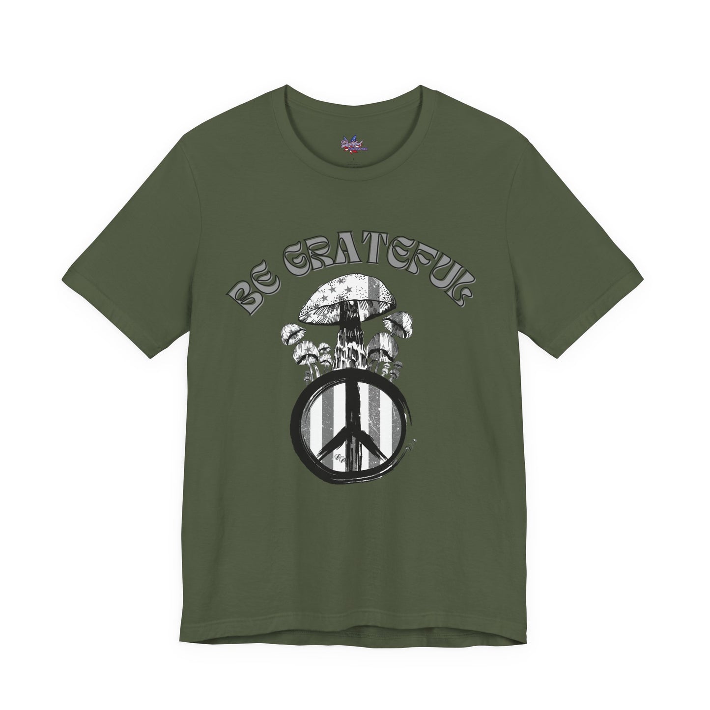 Be Grateful Mushroom T-Shirt: Stand for Freedom and Healing
