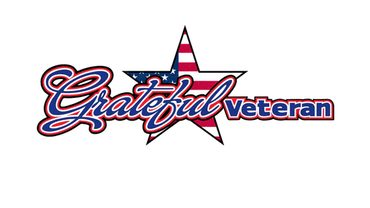 The Grateful Veteran star emblem on a navy background