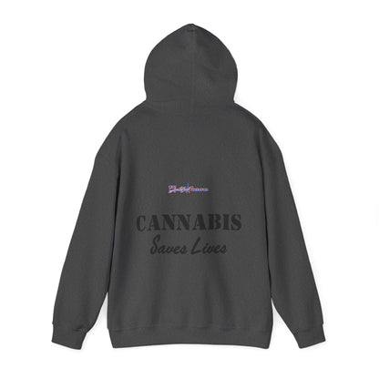 Blast Off with the NASA Shuttle Cannabis Leaf Hoodie