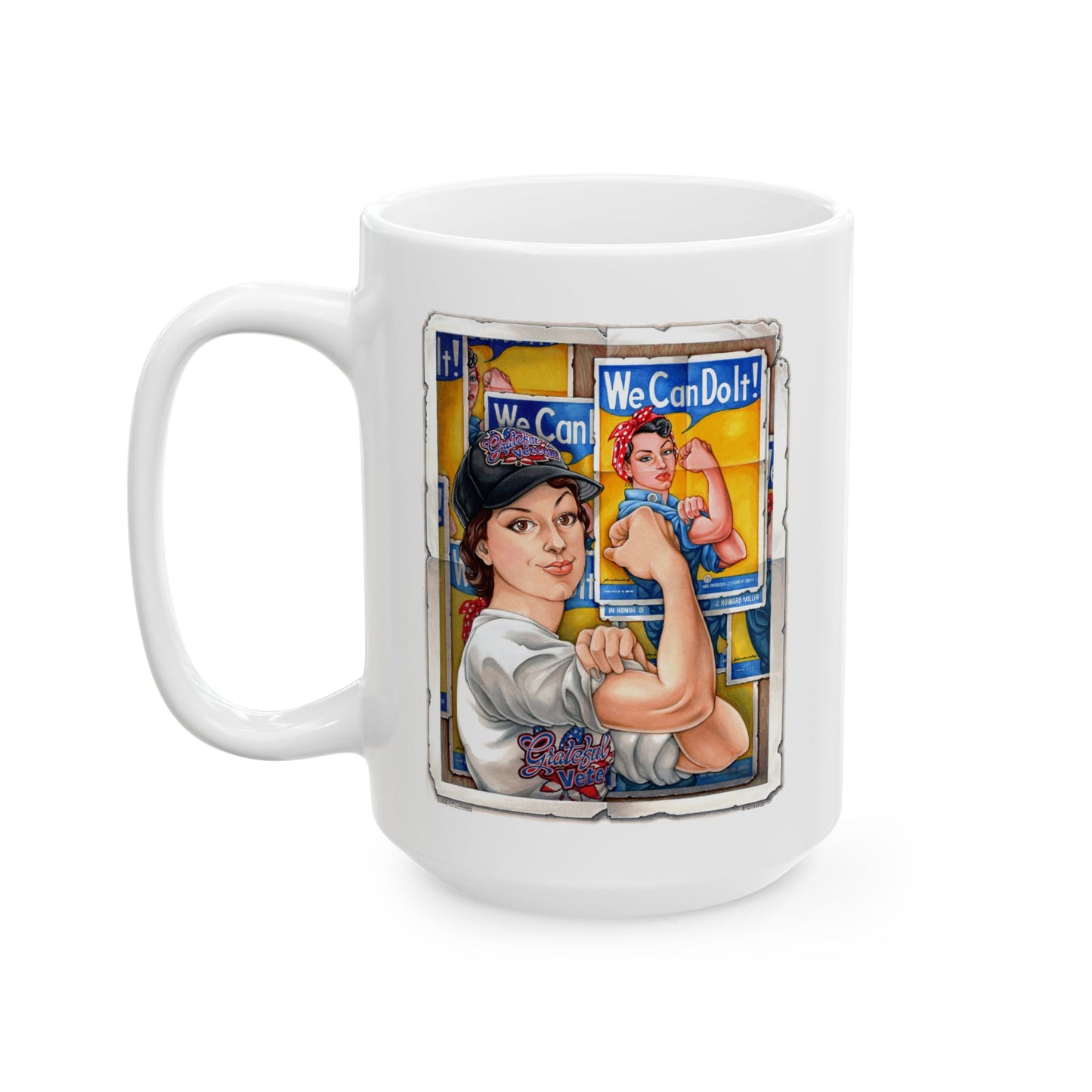 Rosie the Riveter Grateful Veteran Mug