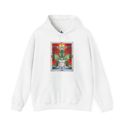 Hoodie with a full back U.S. Coast Guard maritime print