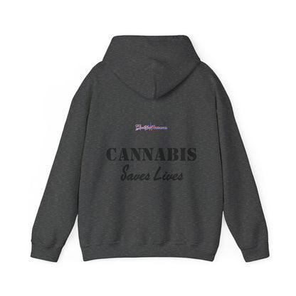Blast Off with the NASA Shuttle Cannabis Leaf Hoodie