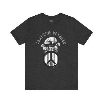 Grateful Veteran Mushroom T-Shirt: Stand for Freedom and Healing