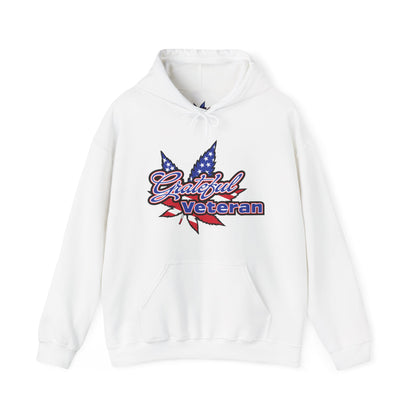 Hoodie carrying The Grateful Veteran signature logo