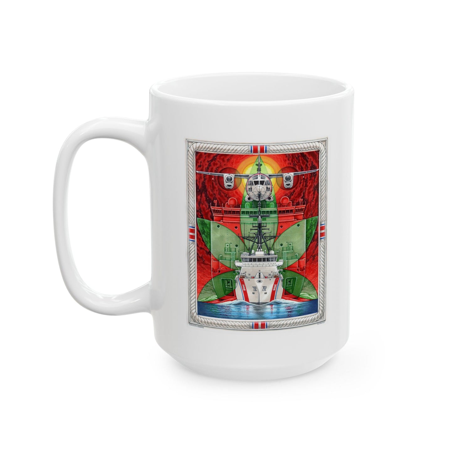 U.S, Coat Guard Grateful Veteran Coffee Mug