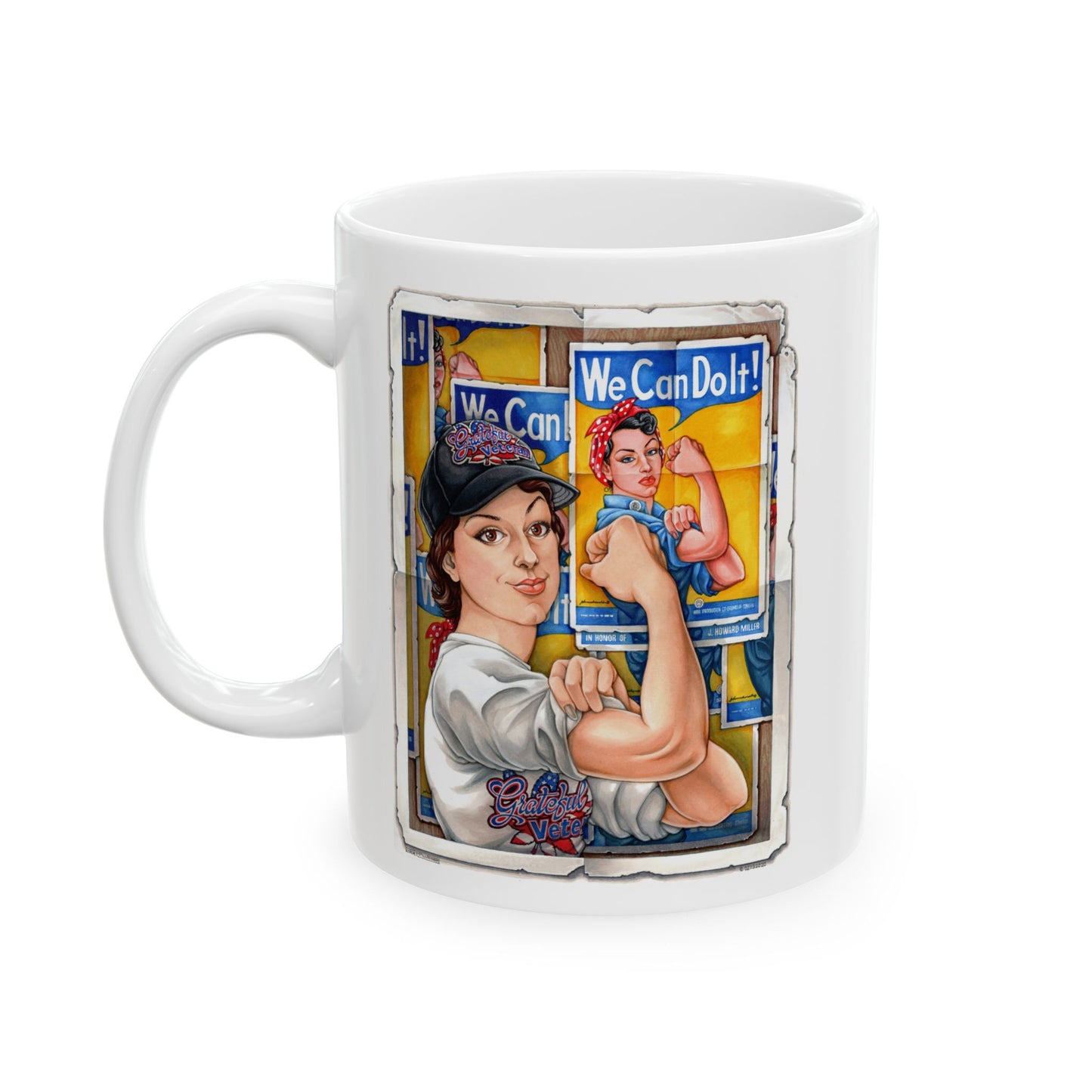 Rosie the Riveter Grateful Veteran Mug