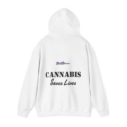 Blast Off with the NASA Shuttle Cannabis Leaf Hoodie